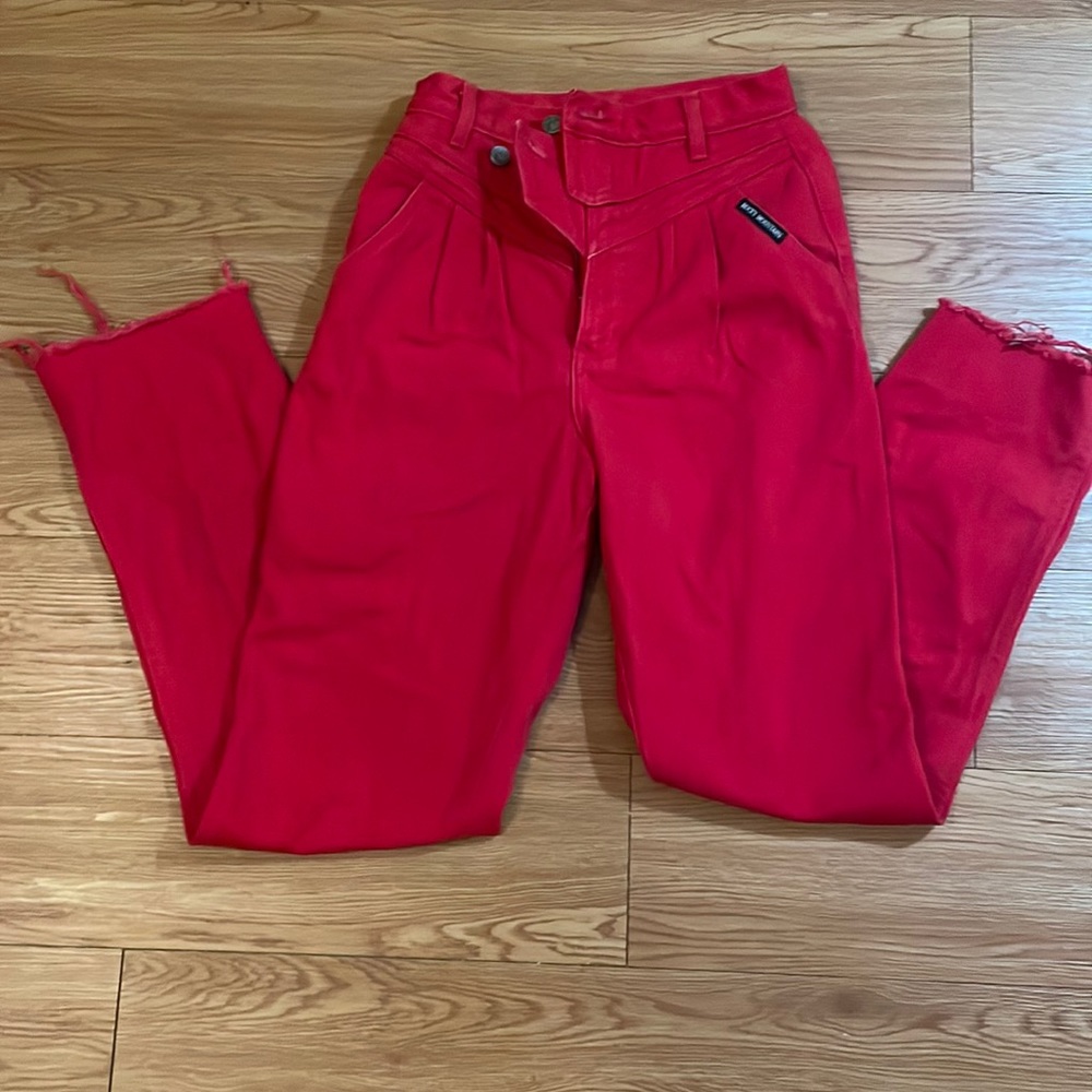 Vintage red denim Rocky Mountain Clothing Co jeans